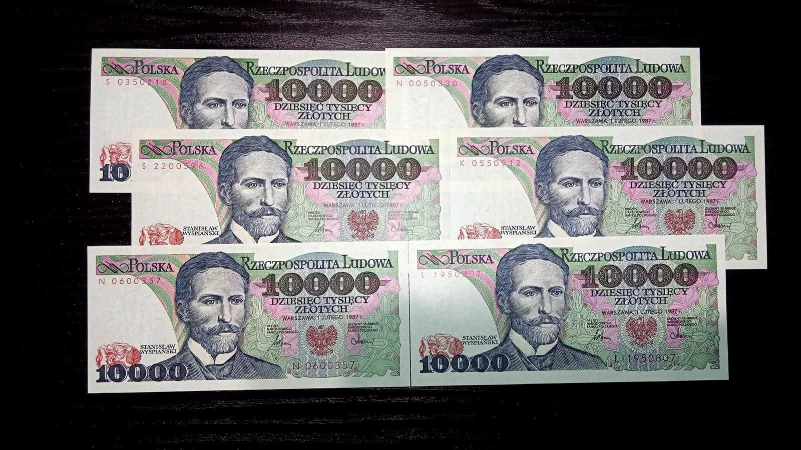 Banknot PRL 10000 zł 1987  st.1 UNC