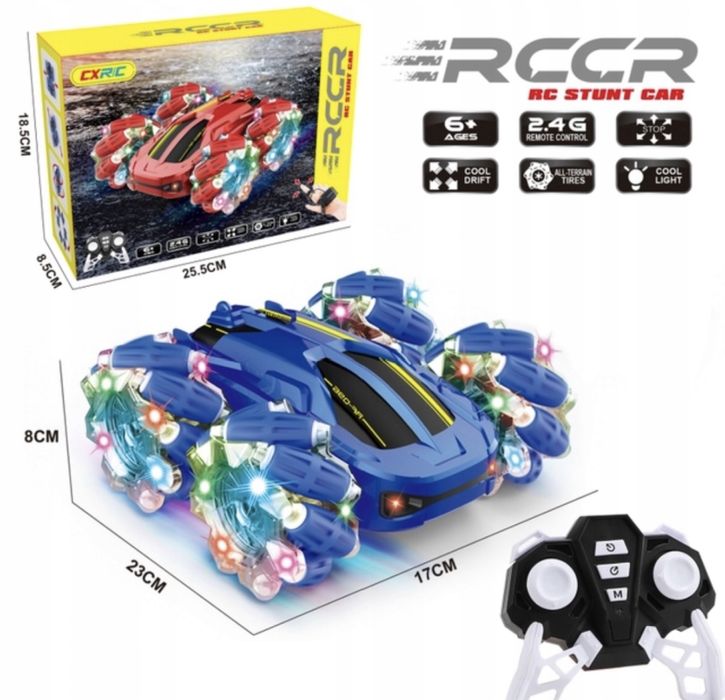 Samochod zdalnie sterowany swiecace kola