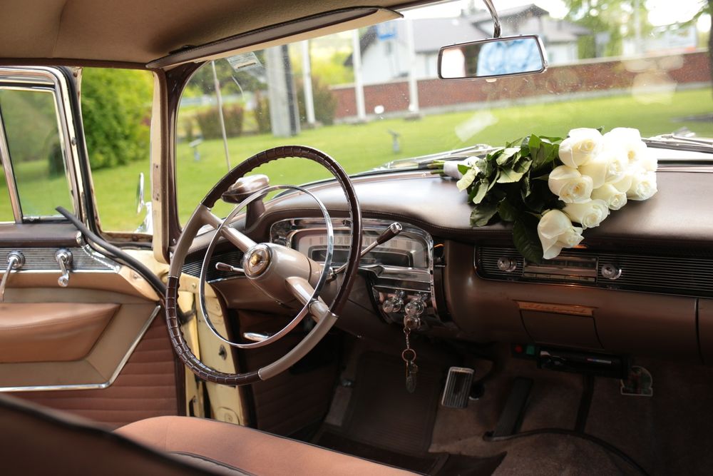 Cadillac 1959, 1955 do ślubu auto zabytkowe zabytkowy samochód