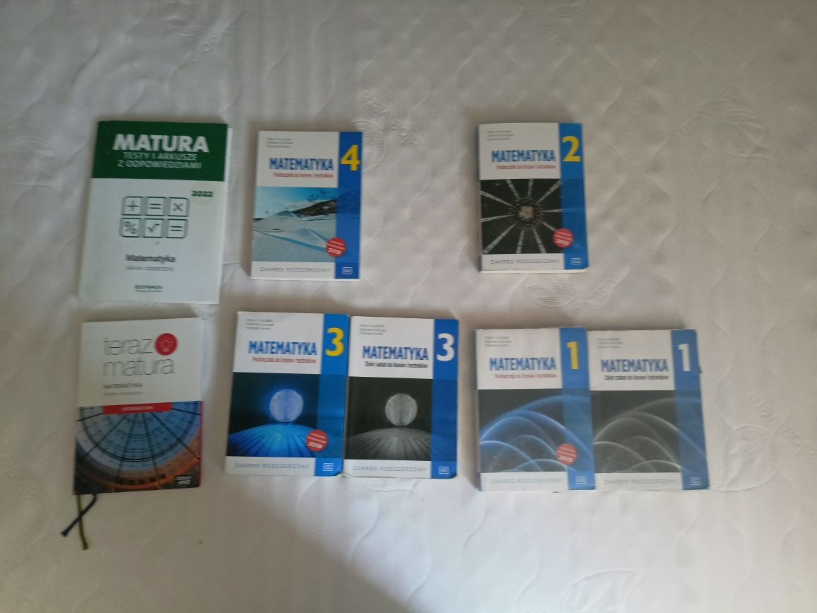Podręczniki Matematyka, 1,2,3,4 Repetytorium podręcznik zbiór zadań pa
