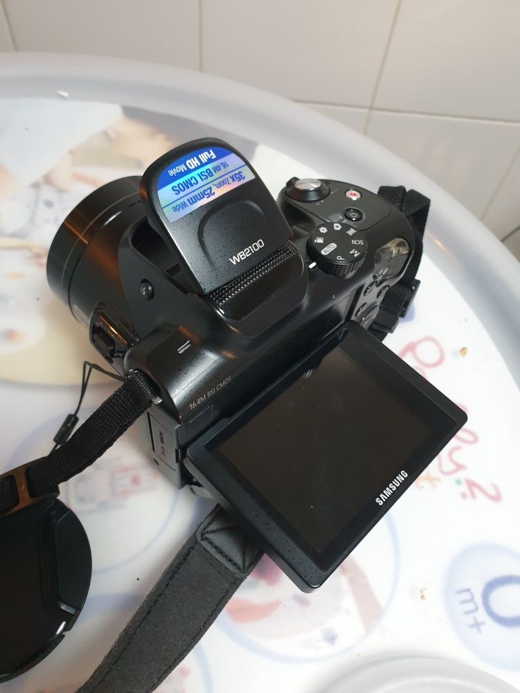 Samsung WB2100+Bolsa de armazenamento Tripé