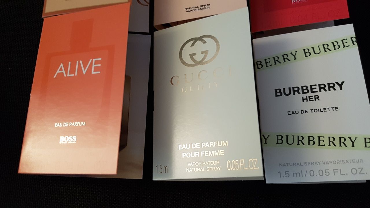Подарочный женский набор парфюмов:Chloе,Boss,Gucci,Burberry 6шт=7,8мл.
