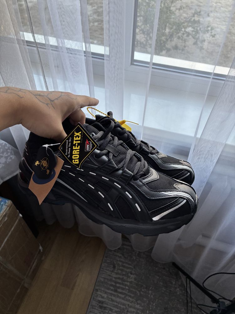 Кросівки Чоловічі Асікс прелеус Asics preleus чорні зима термо Goretex