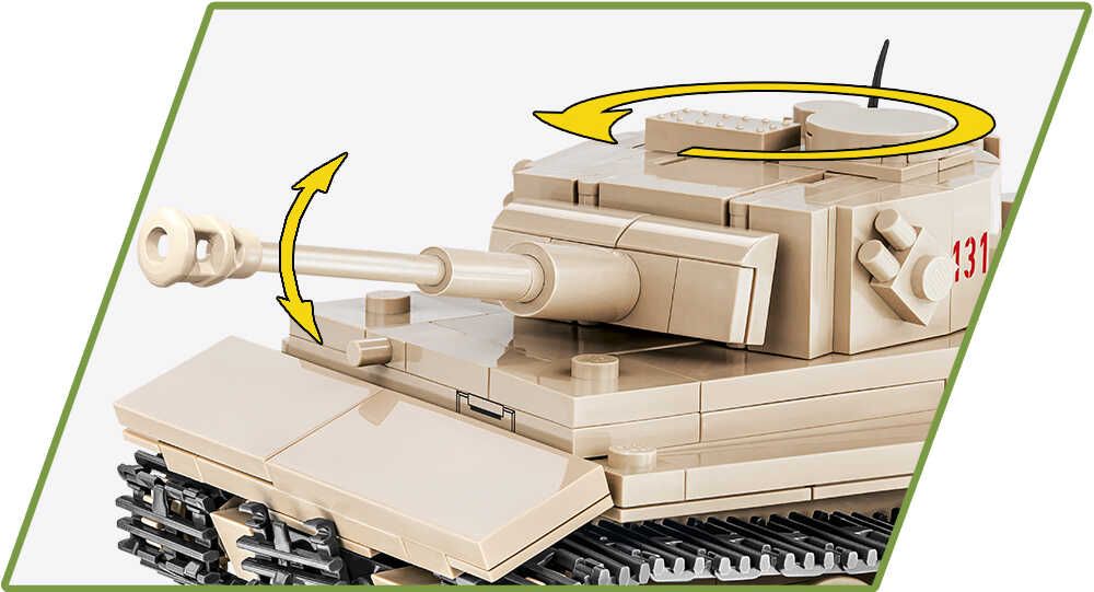 Klocki Cobi 2710 Niemiecki Czołg Ciężki Panzerkampfwagen Vi Tygrys 131