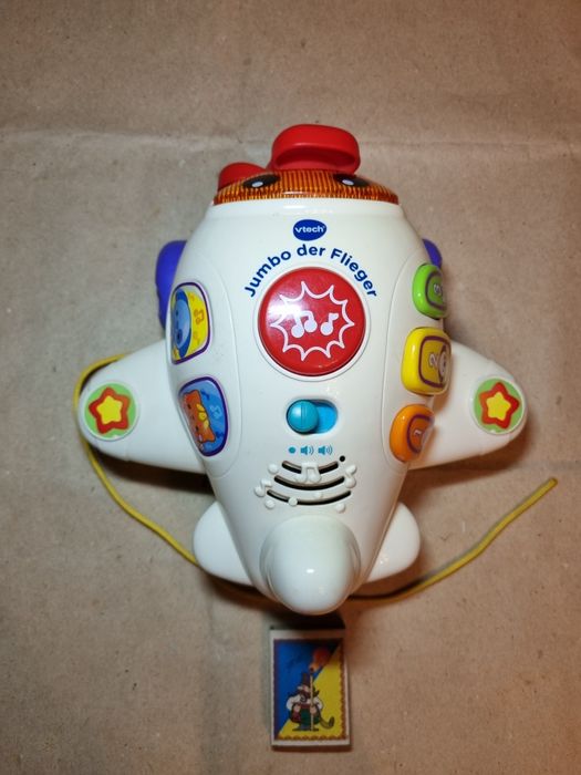 Развивающая игрушка - каталка интерактивный самолет Vtech