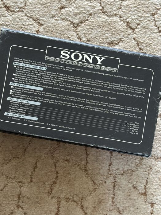Мікрофон sony 70030 провідни \ безпровідний