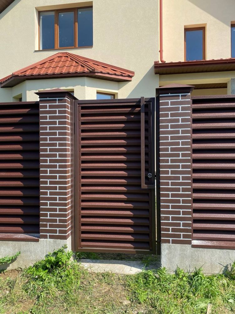 Металеві паркани, жалюзі grang/rondo, паркан ранчо, металева огорожа