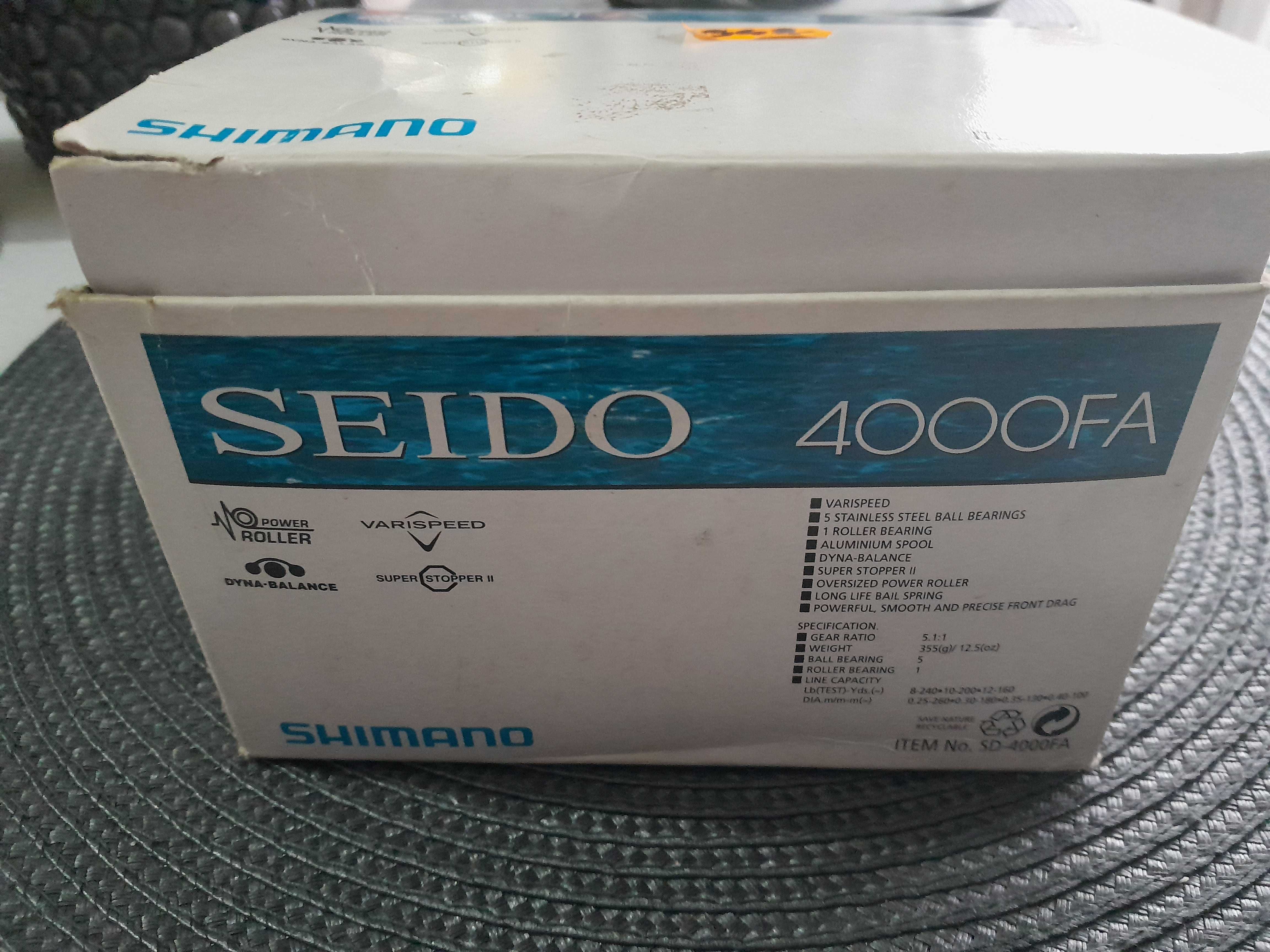 Kołowrotek Shimano SEIDO 4000FA + szpula zapasowa