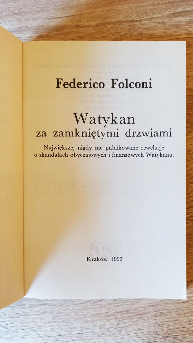 Federico Falconi watykan za zamkniętymi drzwiami