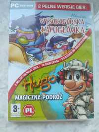 2 gry na PC wysokogórska łamigłówka+Hugo magiczna podróż