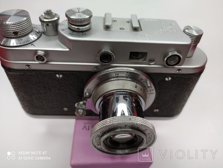 Zorki S aparat fotograficzny. Industar-22