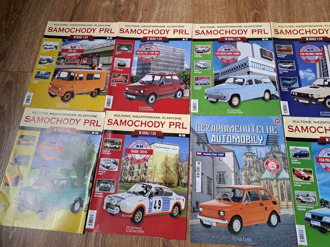 Samochody PRL Hachette - zestaw gazetek (Bez modeli)