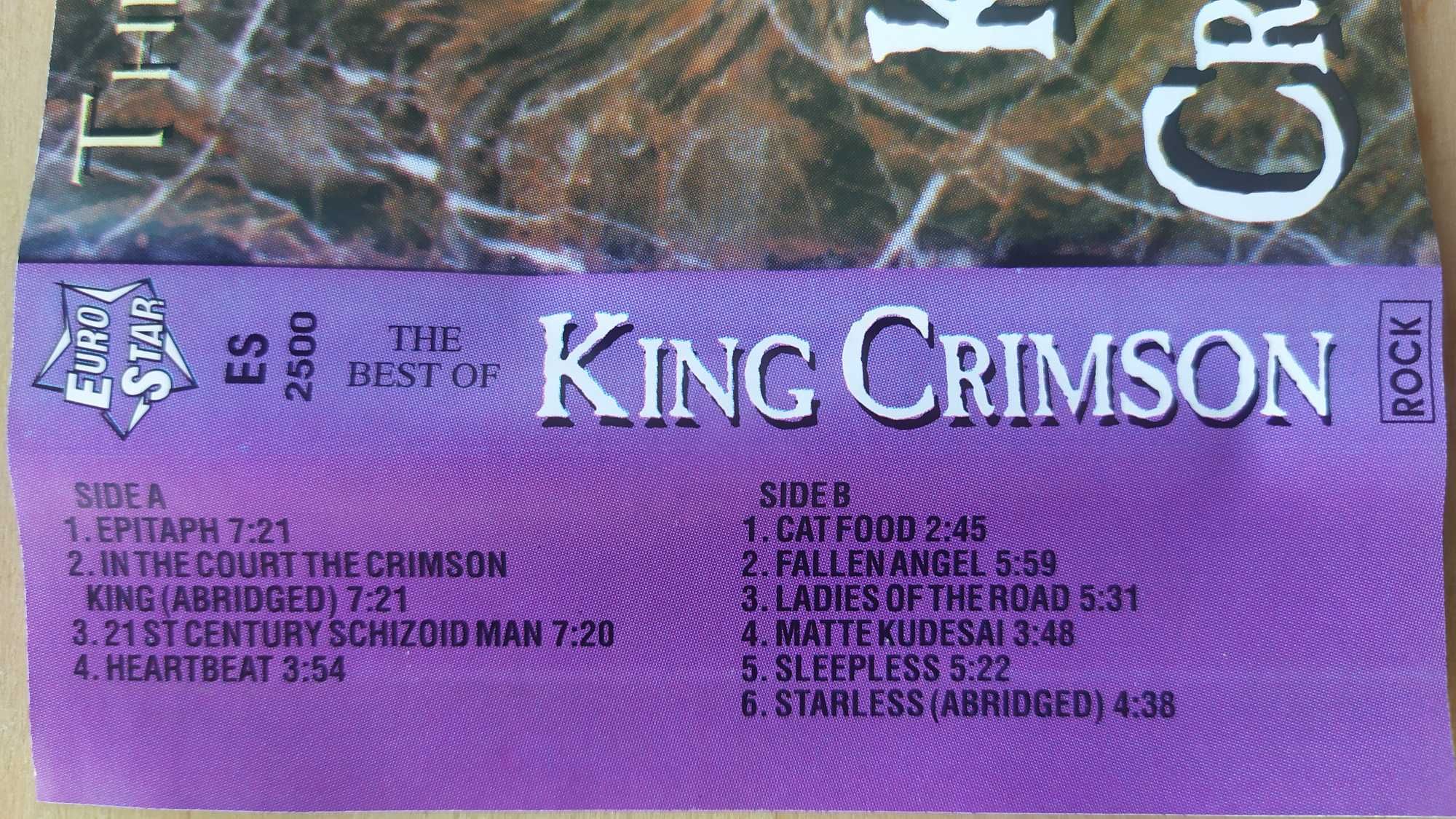 King Crimson The Best kaseta MC rzadsze nagrania