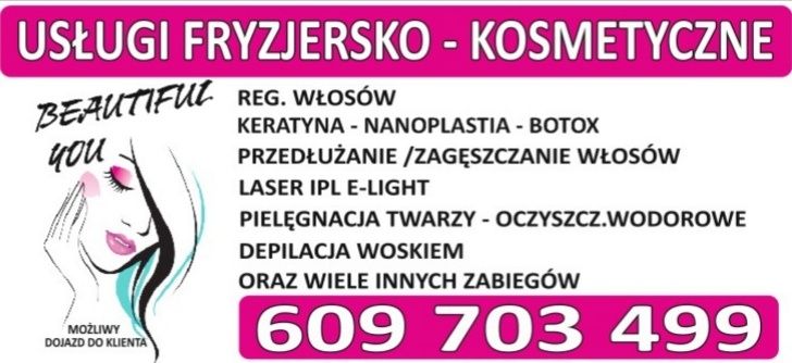 Keratynowe Prostowanie, Nanoplastia, przedłużanie włosów  itd.