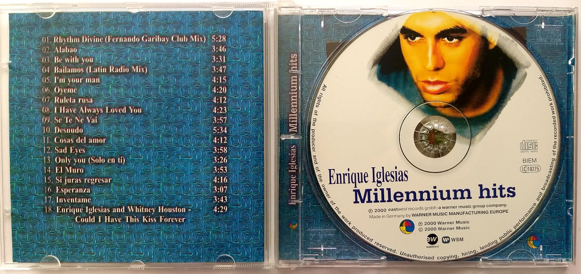 Enriquez Iglesias Millenium Hits 2000r