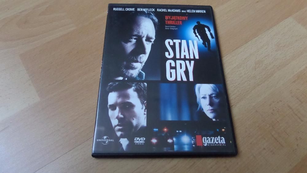 FILM DVD STAN GRY RUSSEL CROWE,Ben Affleck Mega Thriller NOWY Polecam!