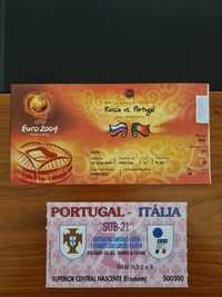 Bilhete Futebol - Seleção Portugal