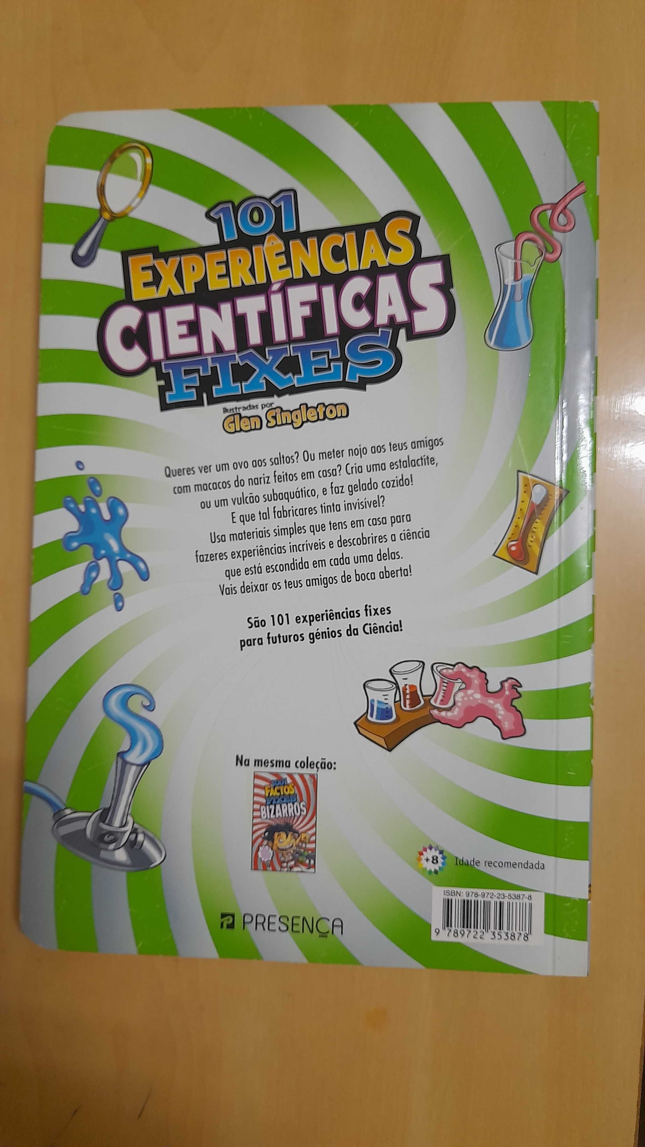 Livro "101 Experiências Científicas Fixes", de Glen Singleton