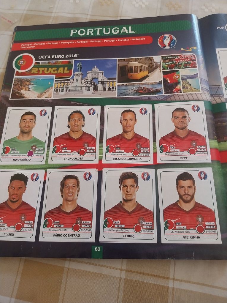 Caderneta Completa Euro 2016