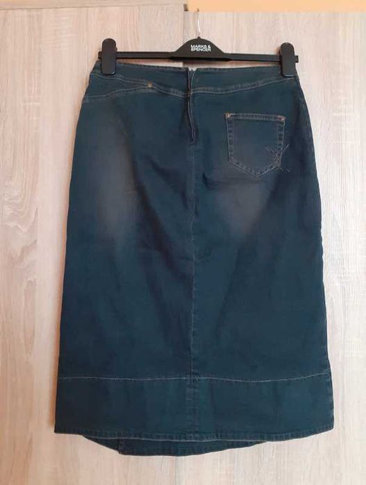 38 Jak nowa spódnica dżinsowa jeansowa midi Promod Y2K vintage retro