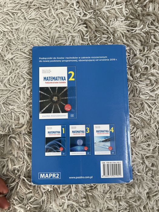 Matematyka 2 zakres rozszerzony pazdro