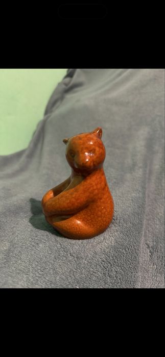 Статуетка майоліка ведмідь