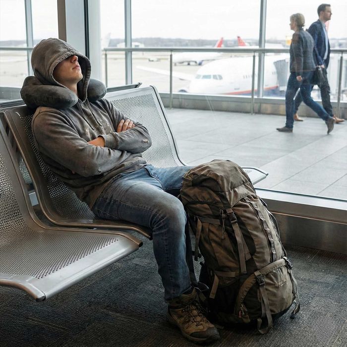 Poduszka Podróżna Turystyczna Dmuchana do Samolotu Rogal do Spania