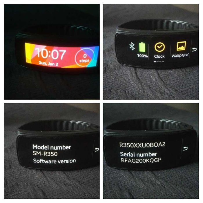 Smartwatch Samsung GEAR FIT SM-R350 AMOLED opaska czarny