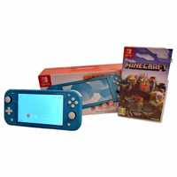 Nintendo switch lite turkusowe + gra Minecraft