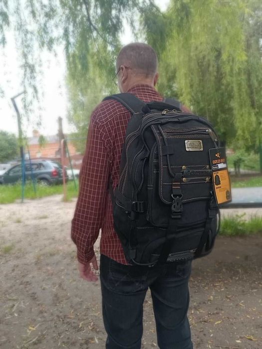 великий міцний рюкзак брезентовий фірми gold be / GoldBe на 40 L