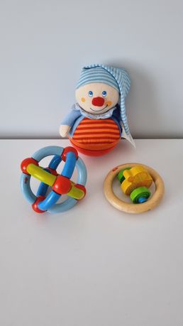 Деревянные игрушки Haba, Goki, Melissa Германия неваляшка, погремушки
