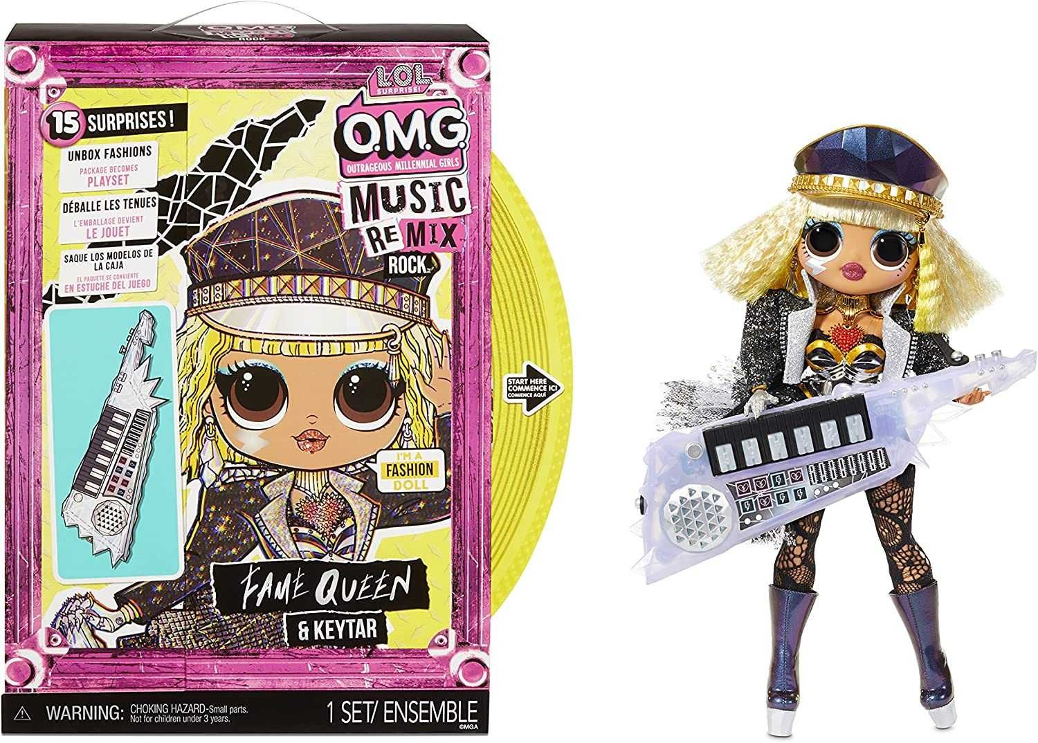 Кукла лол игровой набор LOL OMG Remix Rock Fame Queen Оригинал 28см
