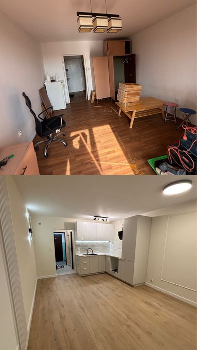 Wykończenia wnętrz malowanie gładzie malarz ukladanie płytek paneli