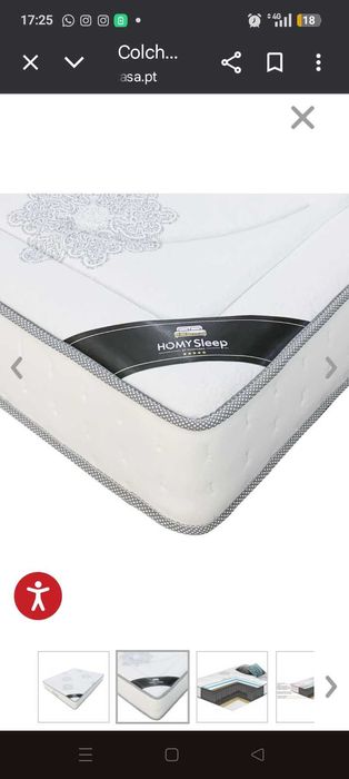 Colchão de casal novo 160x200