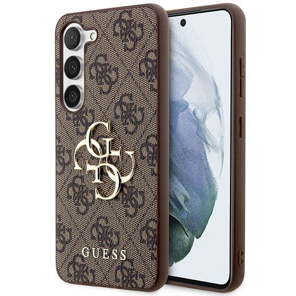 Guess Guhcs23S4Gmgbr S23 S911 Brązowy/Brown Hardcase 4G Big Metal Logo