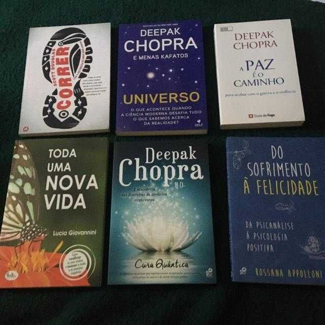 Livros Osho, Augusto Cury, Deepak Chopra, Einstein…(nunca lidos!)