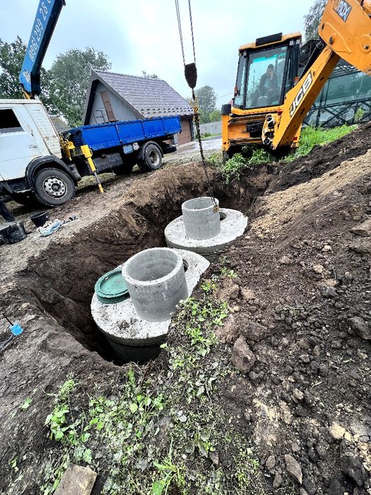 Септик установка із бетонних кілець
