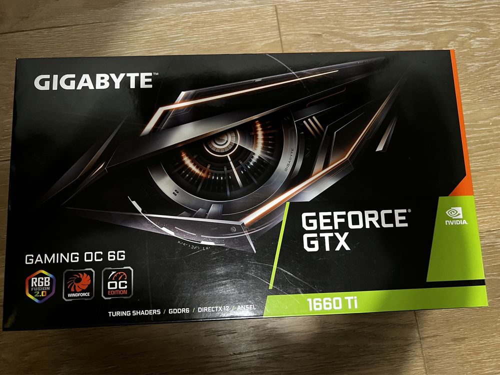 Продам видеокарту GIGABYTE GTX 1660 Ti