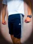 Nowe Granatowe Męskie Sportowe Szorty Adidas Spodenki do Biegania / S