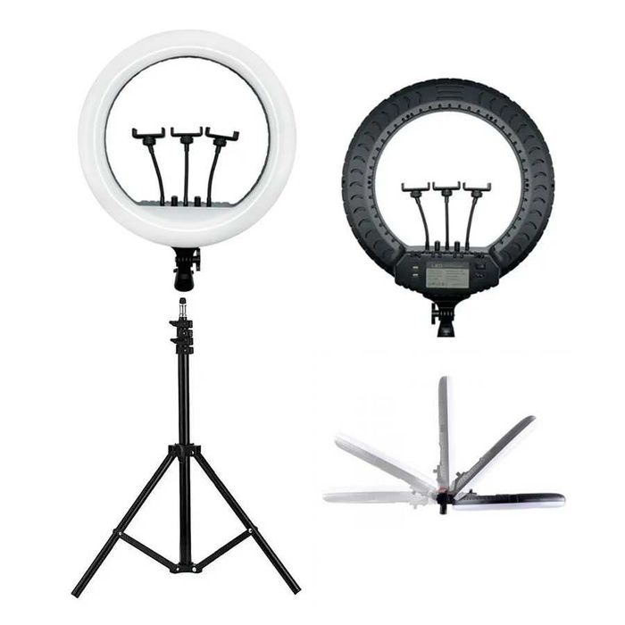 Кільцева лампа для студійного освітлення (фото) + подарунок