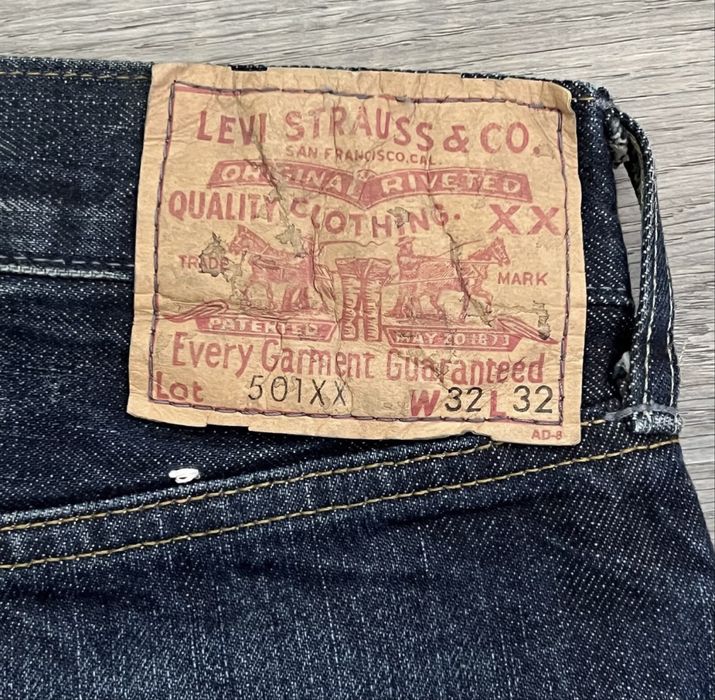 Джинсы мужские Levis Vintage Clothing 501 selvedge 1955, 32x32