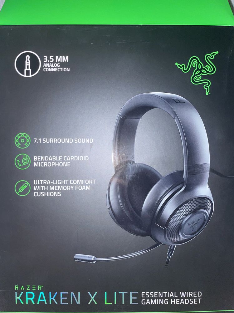 Słuchawki razer kraken  x  lite