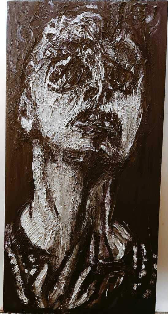 Fethon Miozzi, portret akrylowy