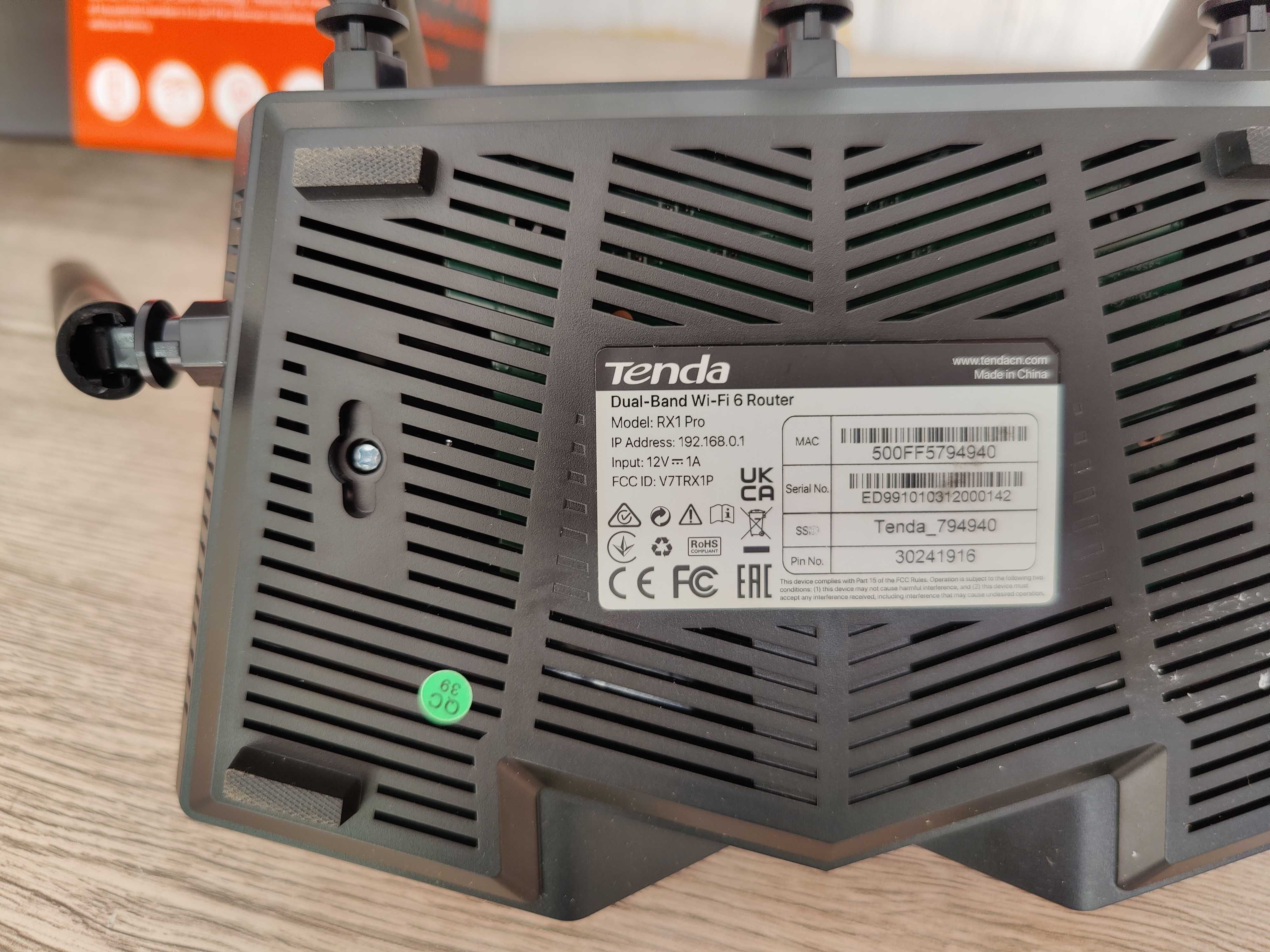 Роутер Tenda RX1 Pro — Wi-Fi роутер 802.11ax 2.4/5 ГГц