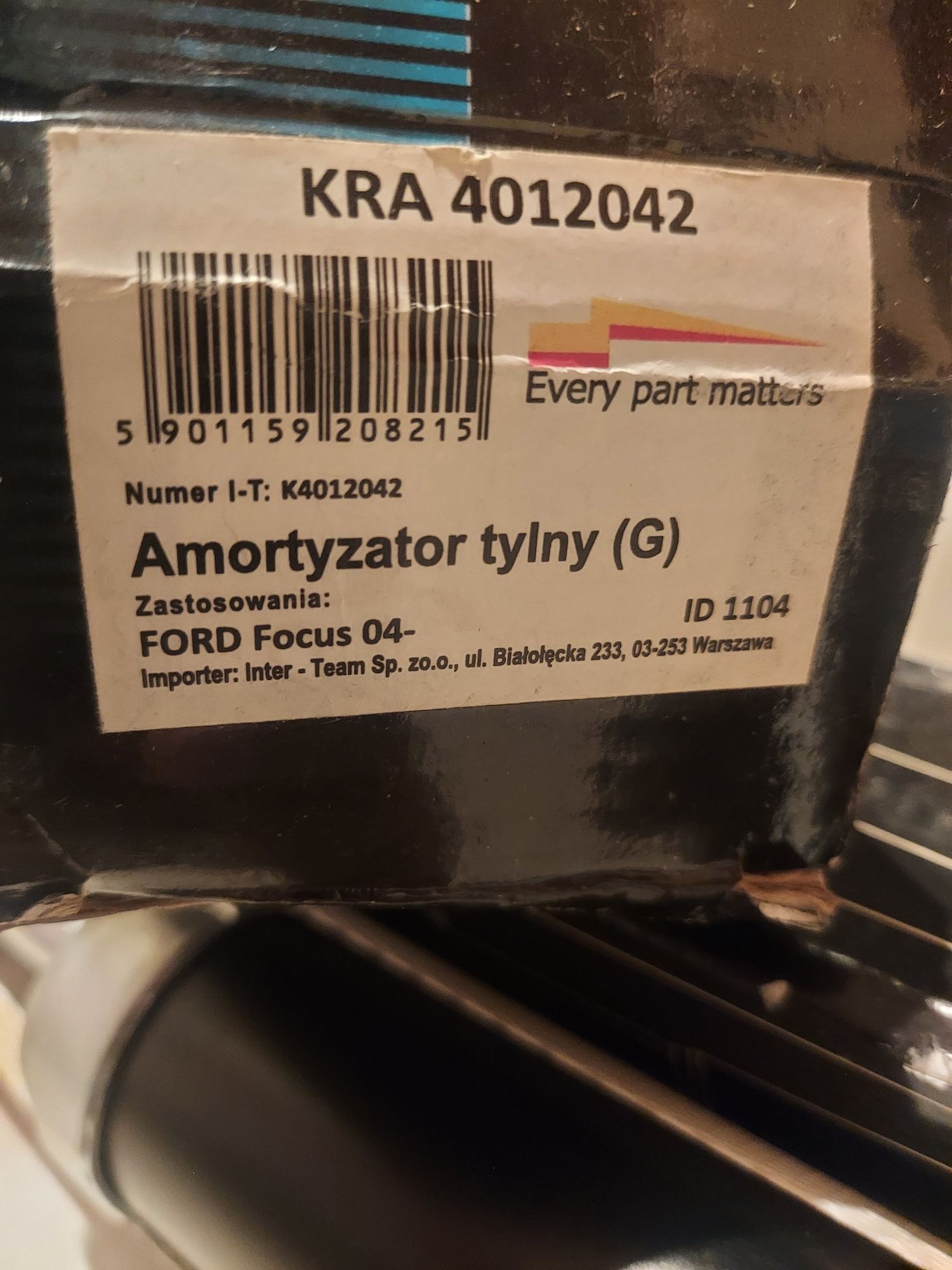 Amortyzatory Kraft Ford Focus tylny od 04r.