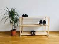 Drewniana półka szafka na buty (na wymiar) - meble naturalne
