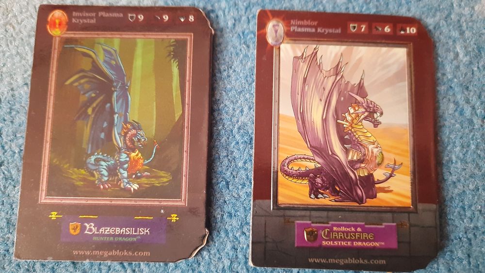 2 karty Megabloks Aurios