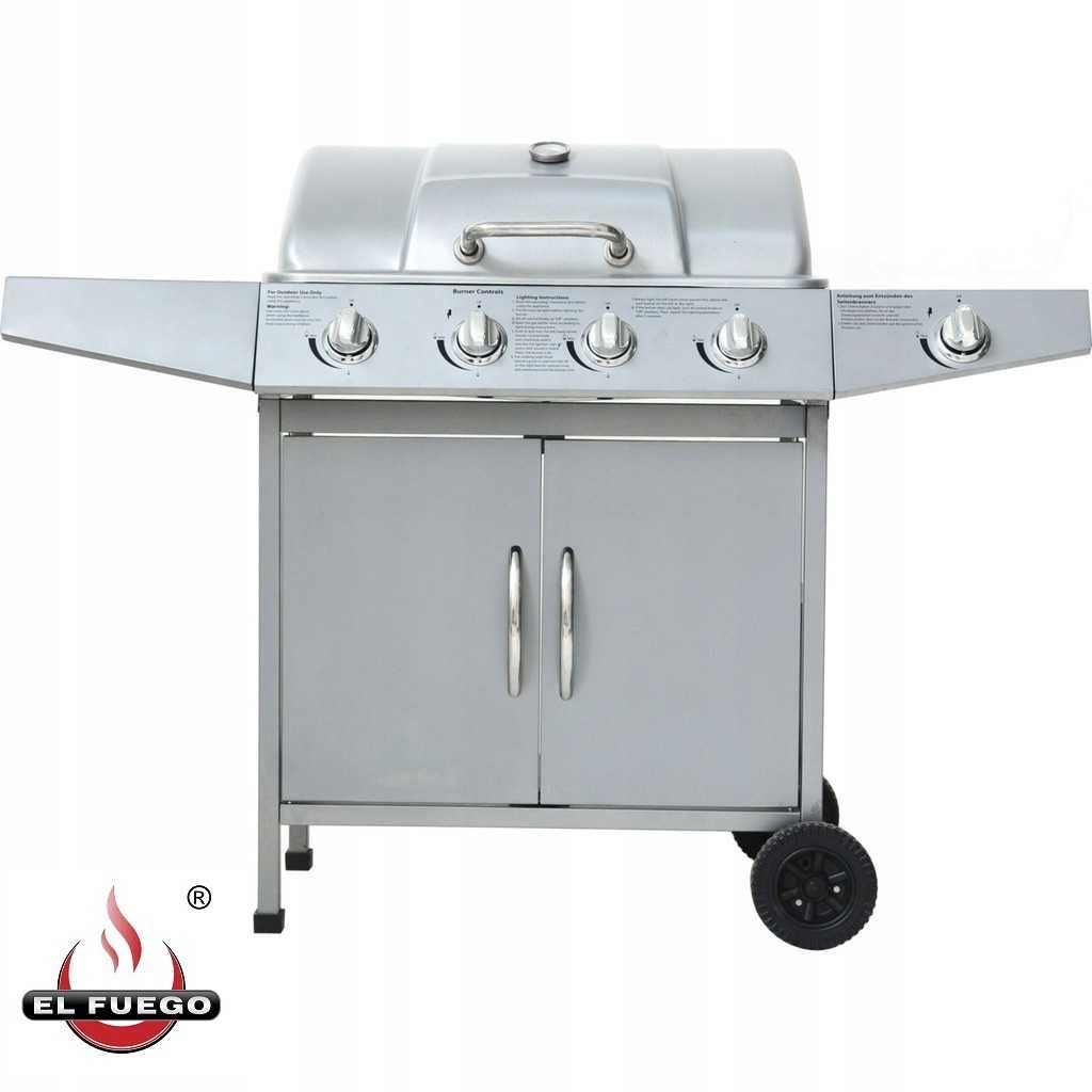 GRILL GAZOWY EL FUEGO Dayton 12.3kW 4+1 z reduktorem GWARANCJA !