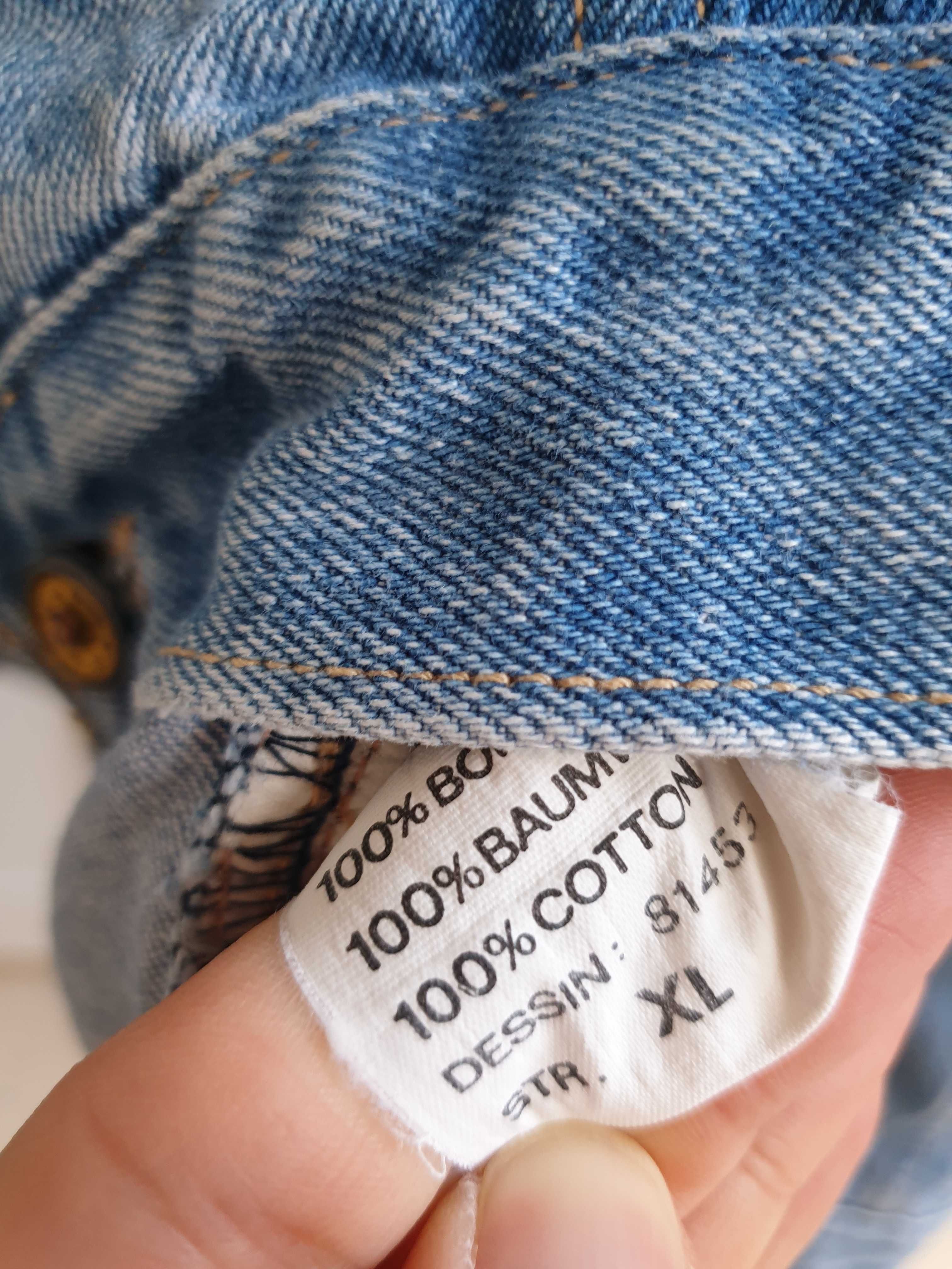 Bluza katana dżinsowa vintage jeansowa 42 44 oversize