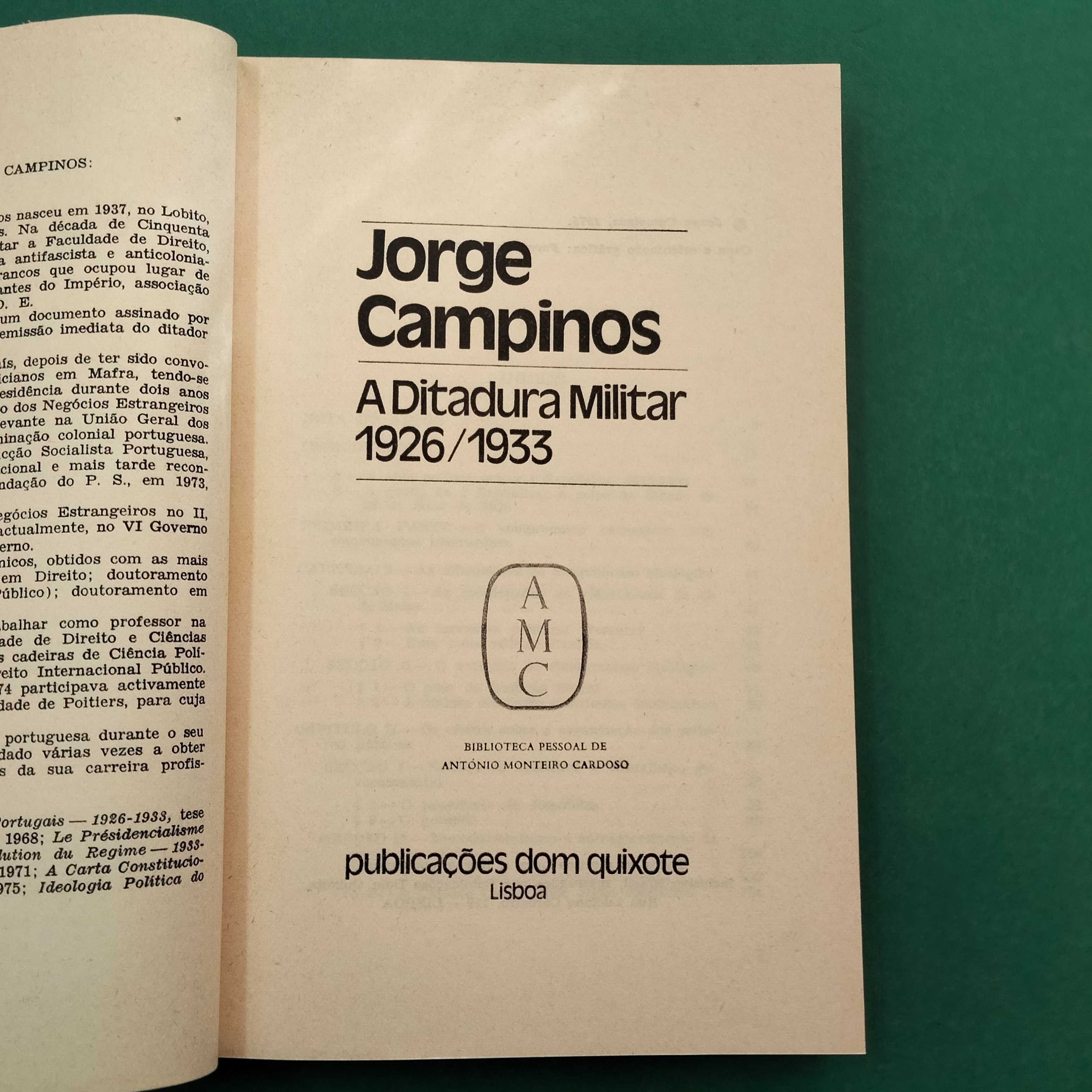 A Ditadura Militar 1926 / 1933 - Jorge Campinos